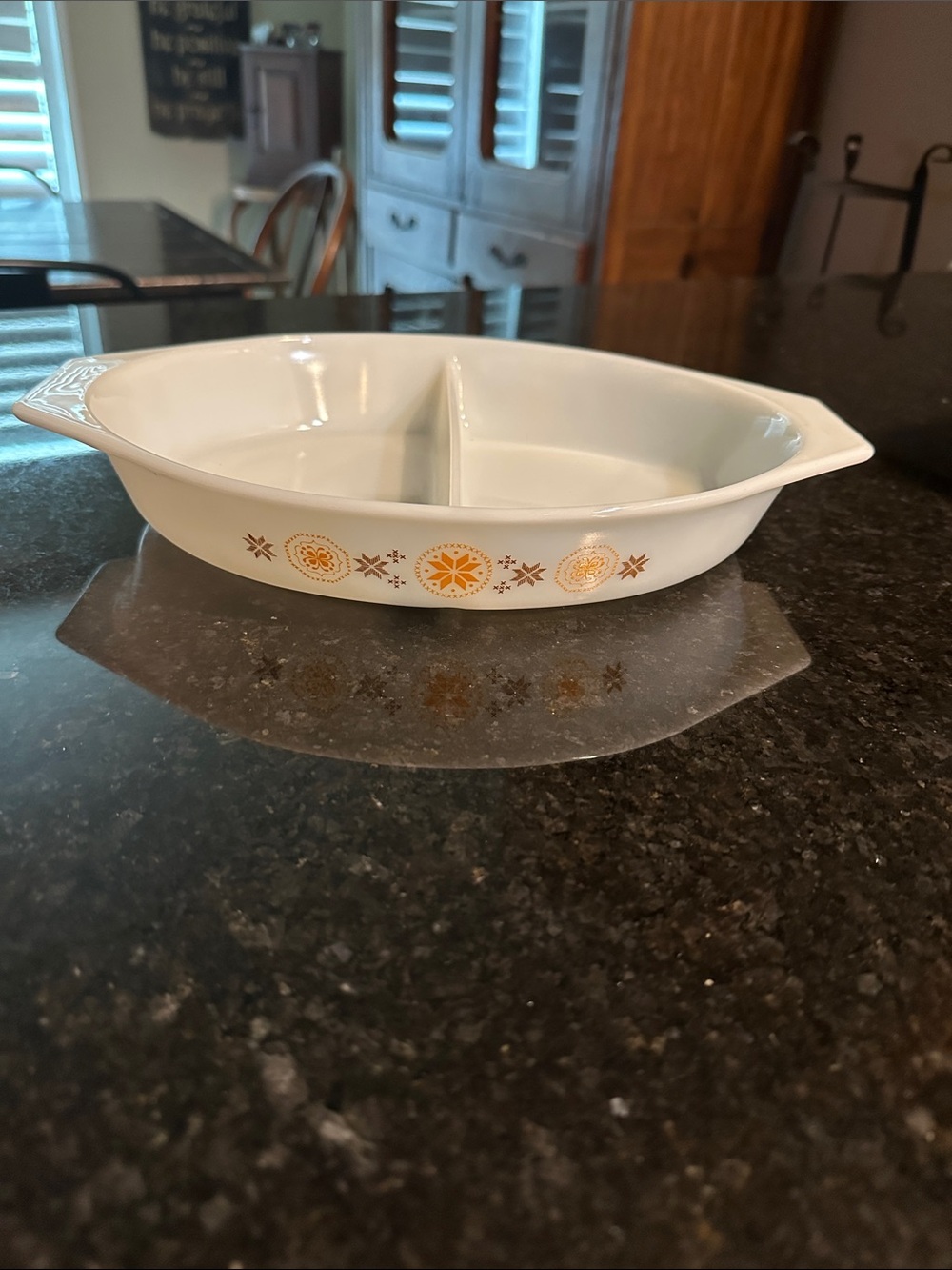 Pyrex divided dish